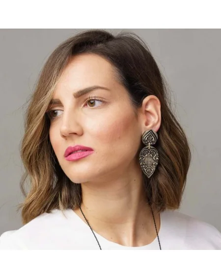 Ceramic earrings Drops (S042)