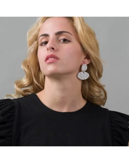 Κεραμικά σκουλαρίκια Pebbles (S082)