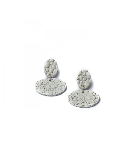 Ceramic earrings Pebbles (S082)