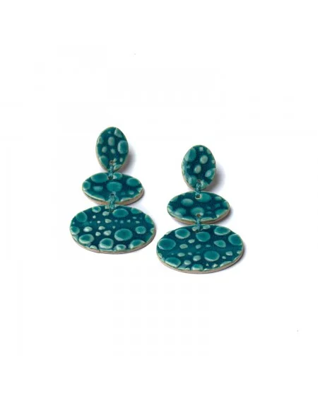 Ceramic earrings Pebbles (S085)