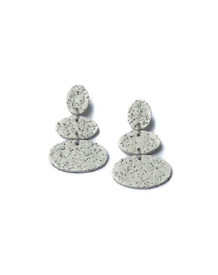 Ceramic earrings Pebbles (S085)