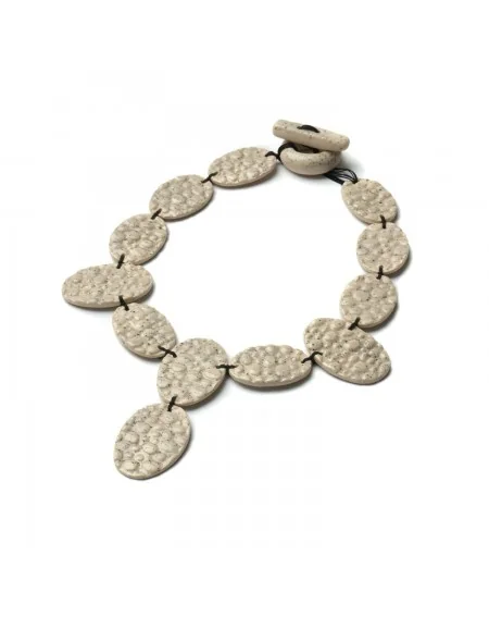 Ceramic necklace Pebbles (K182)