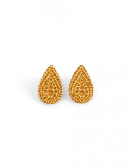 Ceramic earrings Dots (S091)