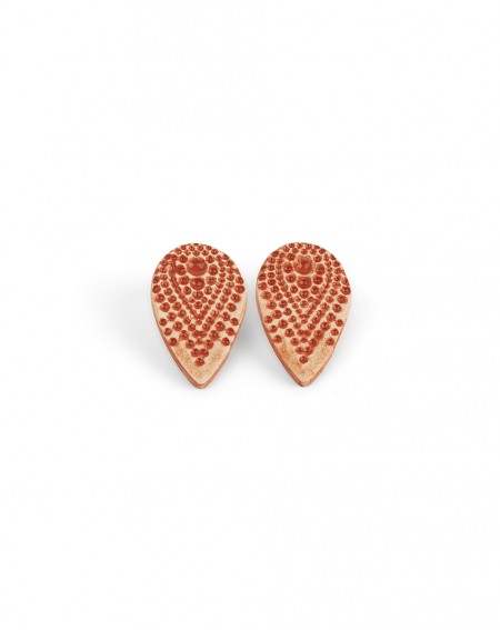 Ceramic earrings Dots (S092)