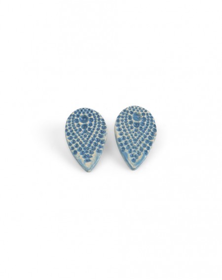 Ceramic earrings Dots (S092)