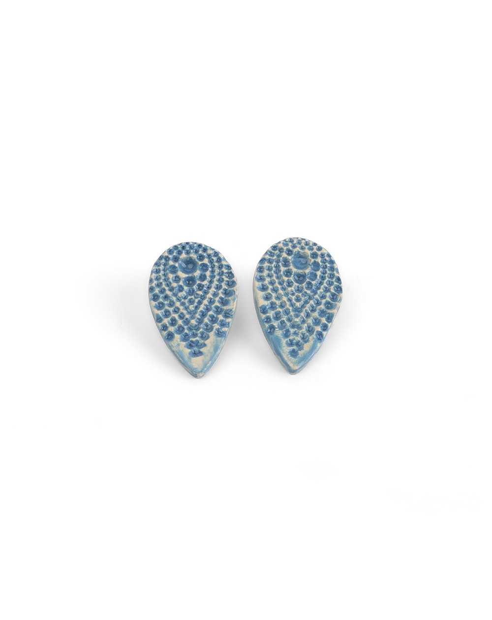 Ceramic earrings Dots (S092)