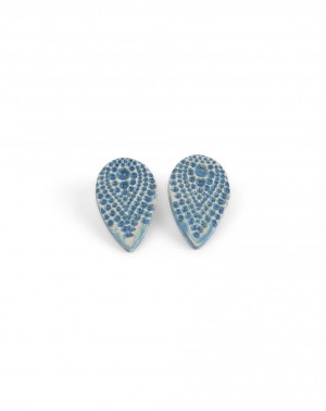 Ceramic earrings Dots (S092)