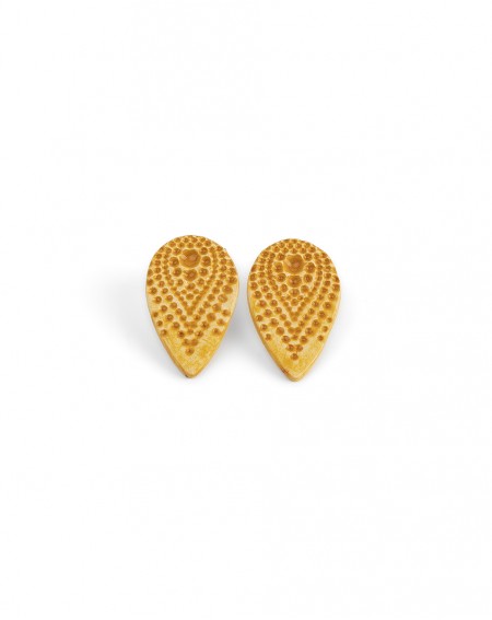 Ceramic earrings Dots (S092)