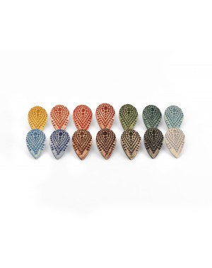 Κεραμικά σκουλαρίκια Dots (S092)