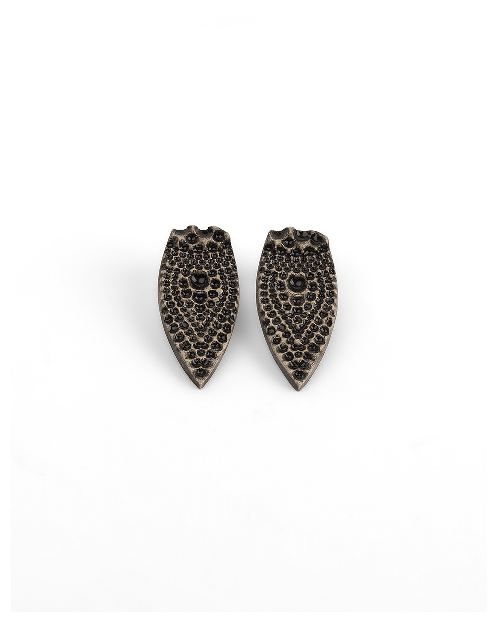 Ceramic earrings Dots (S093)