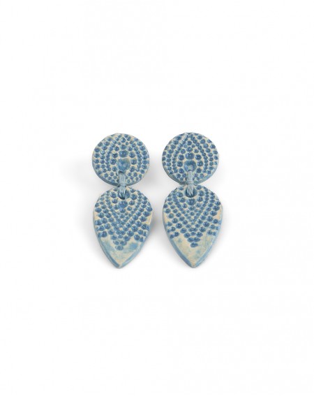 Ceramic earrings Dots (S095)
