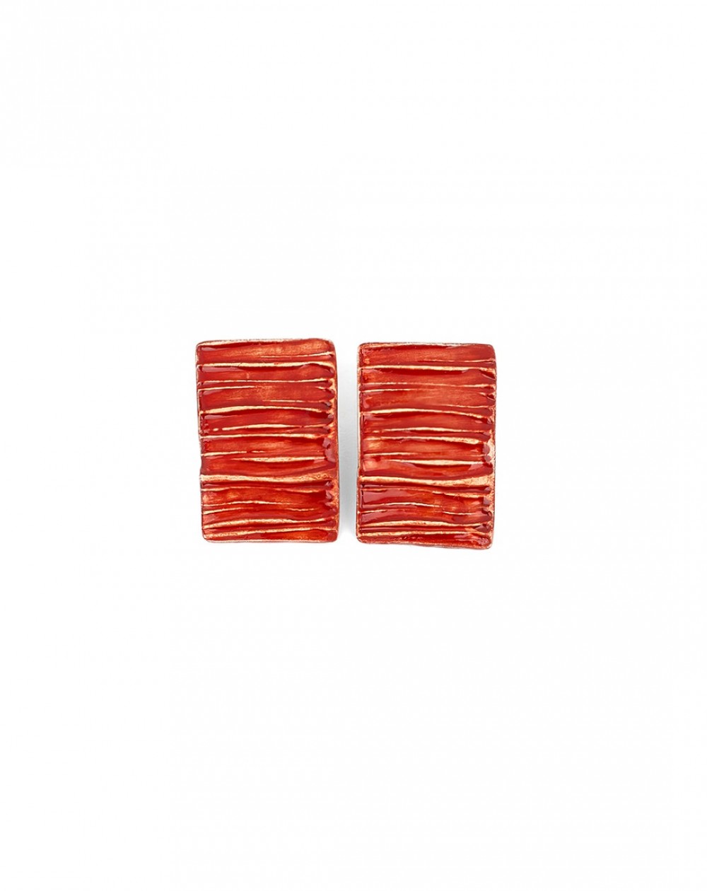 Ceramic earrings Lines (S101)