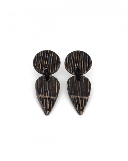 Ceramic earrings Lines (S102)