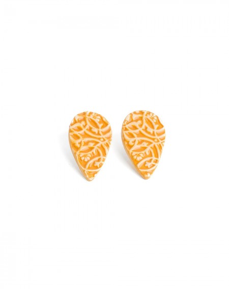 Ceramic earrings Dentelle III (S201)