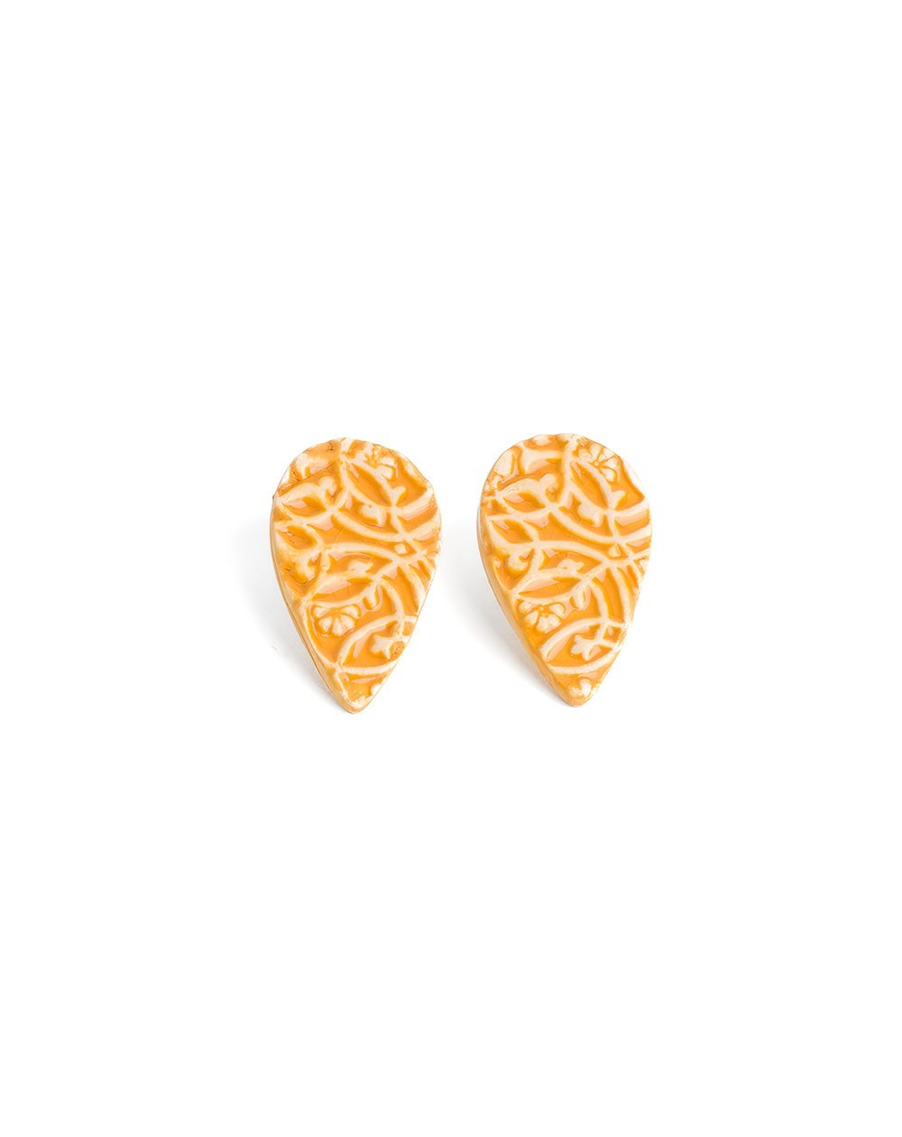Ceramic earrings Dentelle III (S201)