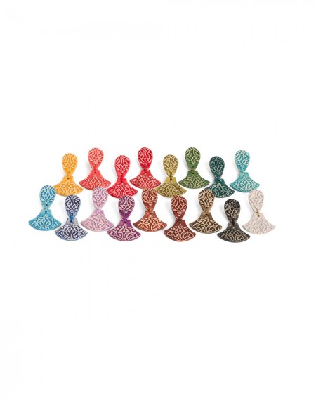 Ceramic earrings Dentelle III (S202)