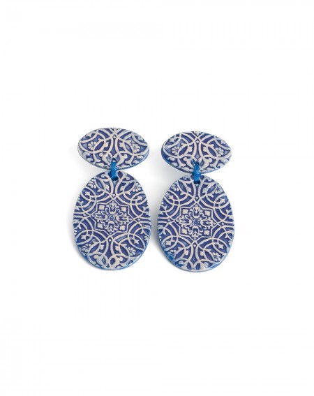 Ceramic earrings Dentelle III (S204)