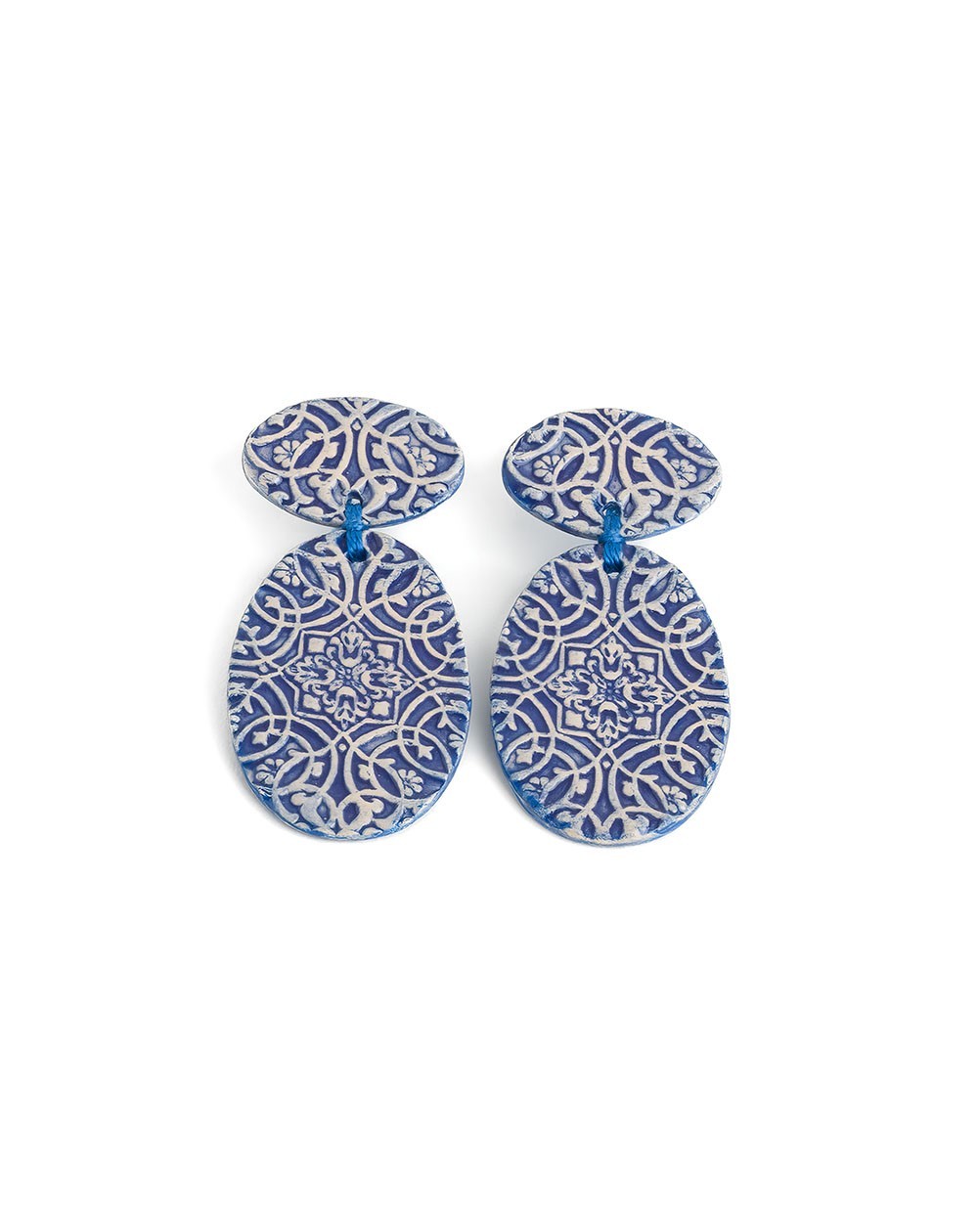 Ceramic earrings Dentelle III (S204)