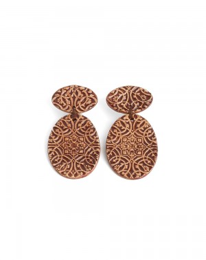 Ceramic earrings Dentelle III (S204)