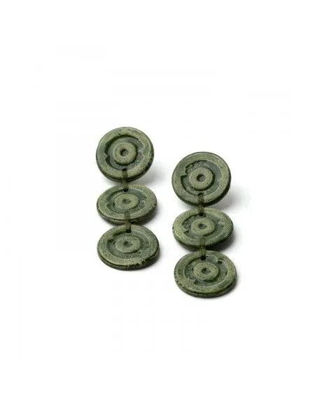 Ceramic earrings Concentric (S055)