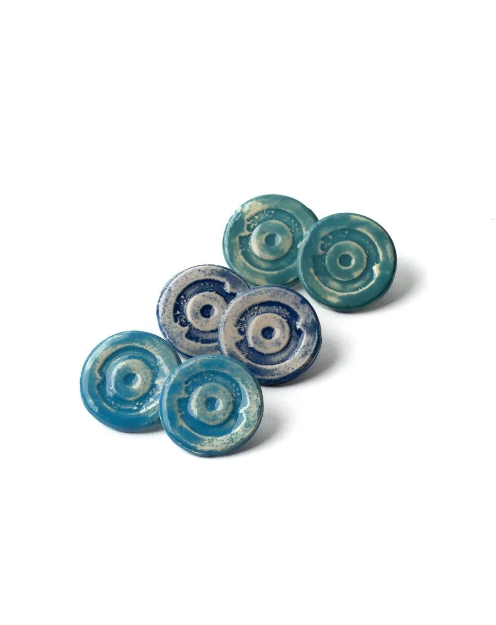 Κεραμικά σκουλαρίκια Concentric (S052)