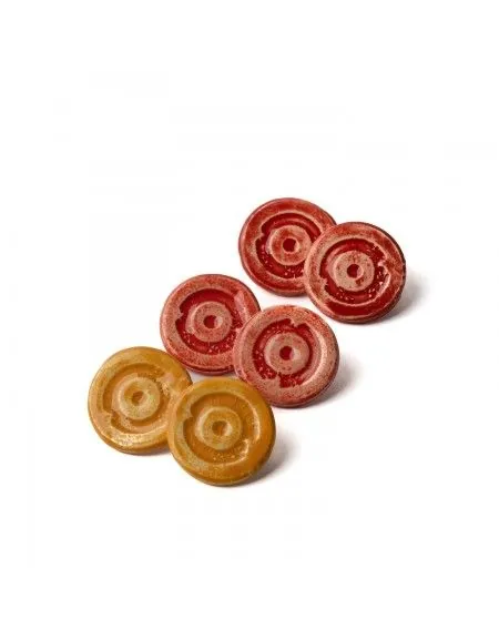 Ceramic earrings Concentric (S052)