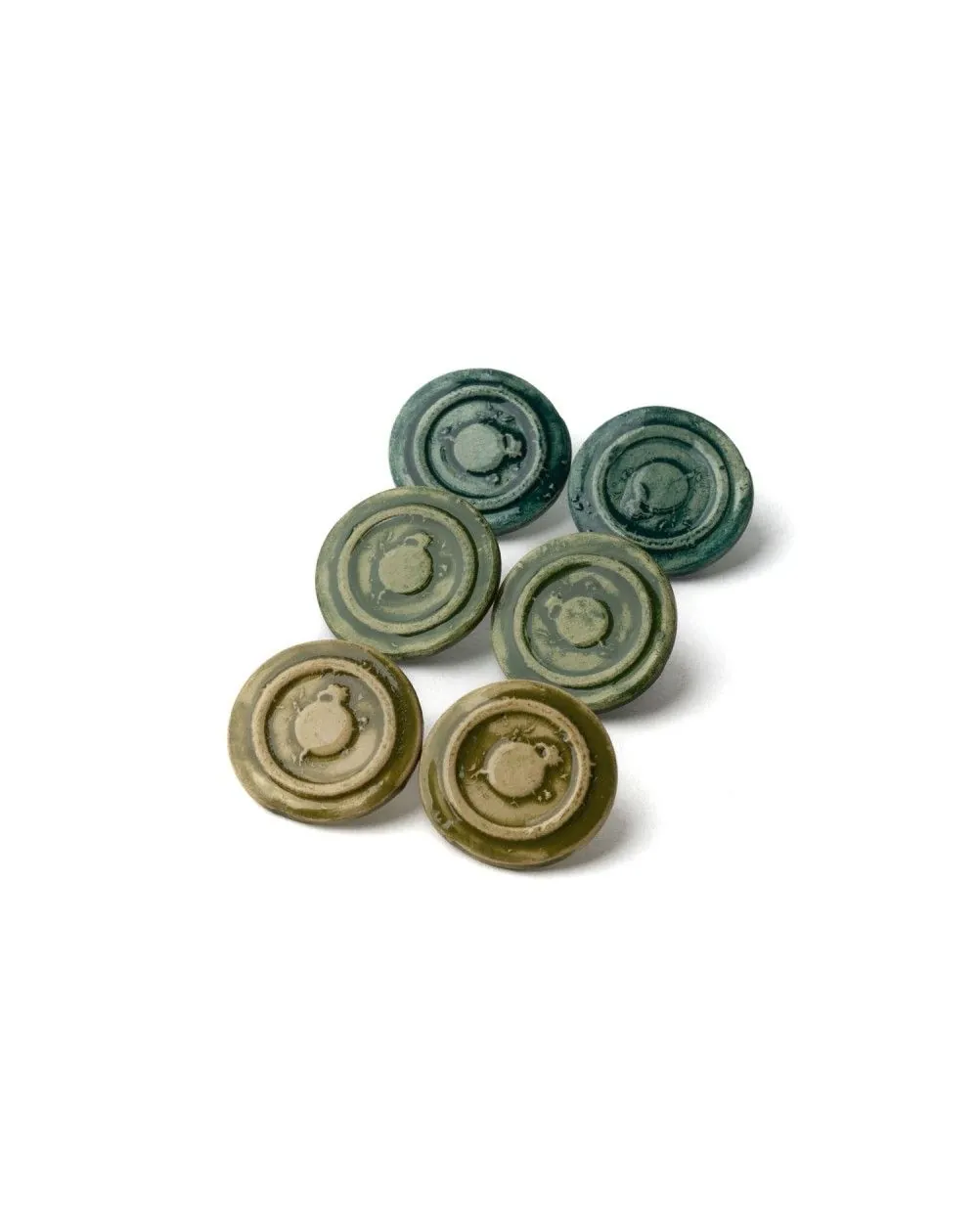 Ceramic earrings Concentric (S051)