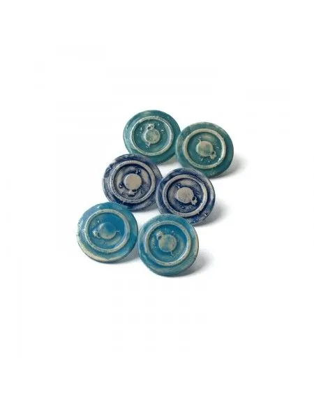 Ceramic earrings Concentric (S051)
