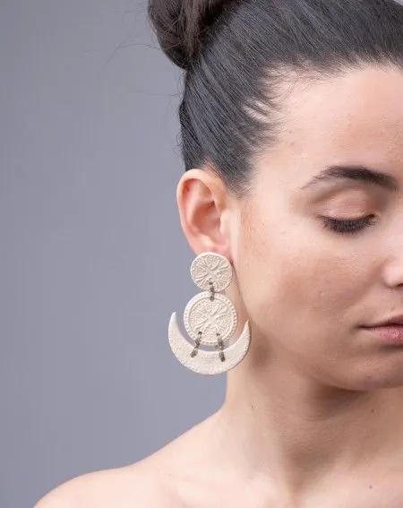 Ceramic earrings East (S013)