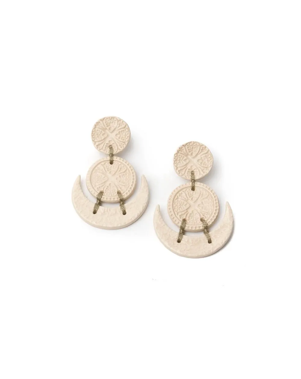 Ceramic earrings East (S013)