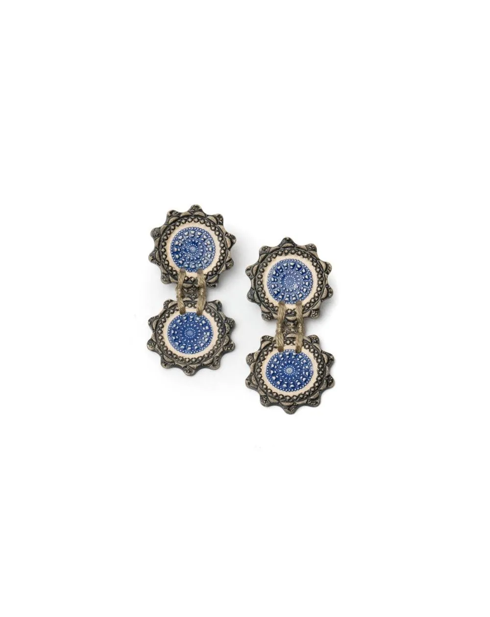Ceramic earrings East (S006)