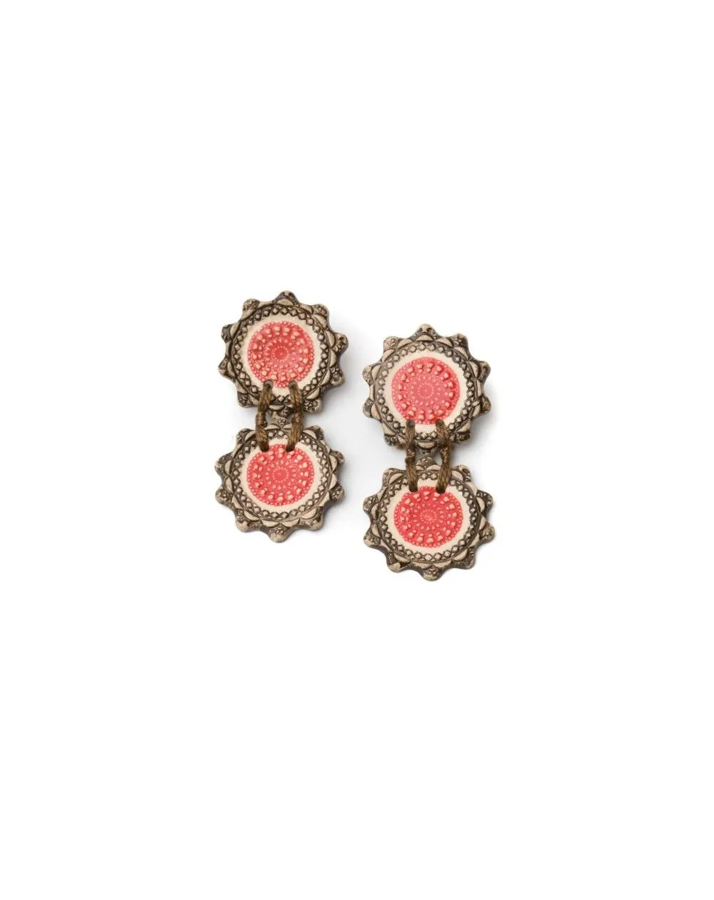 Ceramic earrings East (S006)