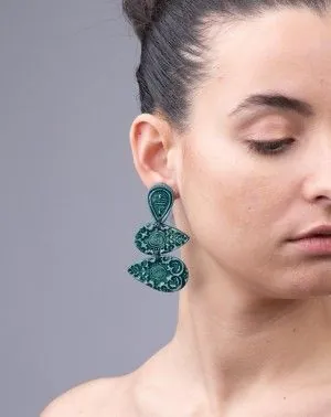Ceramic earrings Drops (S040)