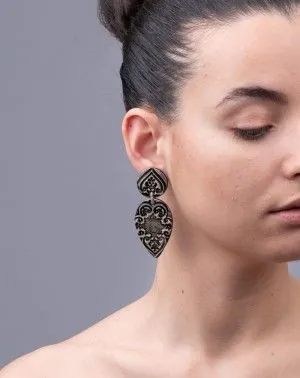 Ceramic earrings Drops (S042)