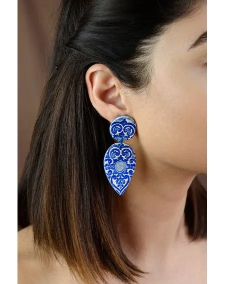 Ceramic earrings Drops (S042)