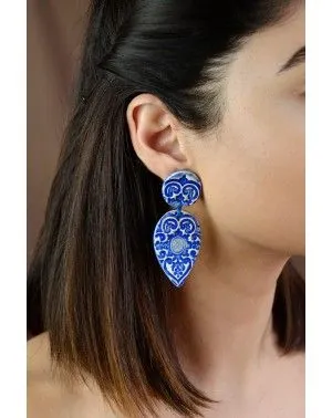 Ceramic earrings Drops (S042)