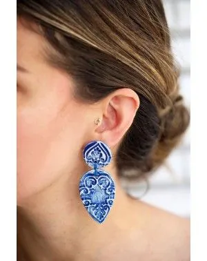 Ceramic earrings Drops (S042)