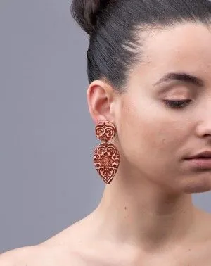 Ceramic earrings Drops (S042)