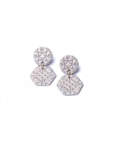 Ceramic earrings Geometrical (S061)