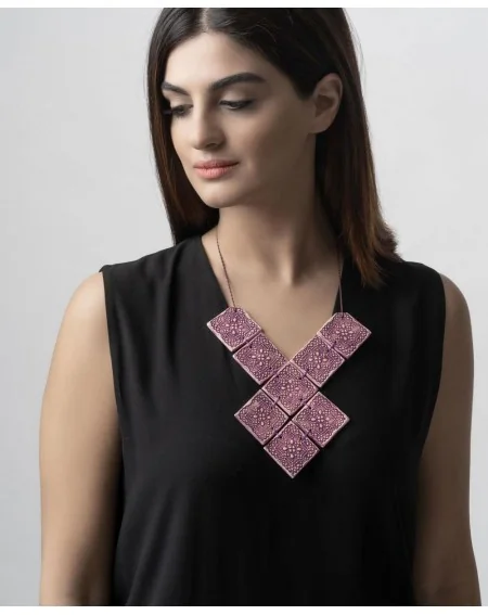 Κεραμικό κολιέ Dentelle II (K159)